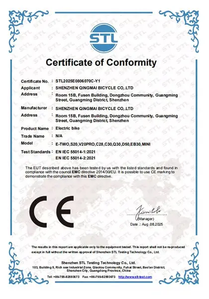 CE-EMC-certificaat
