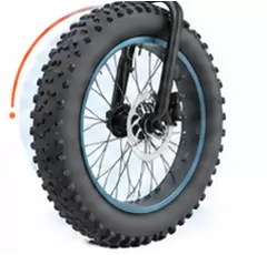 Populaire e-bike met dikke banden