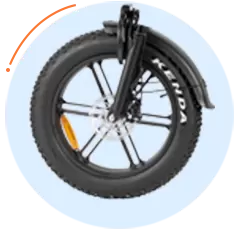 Populaire e-bike met dikke banden