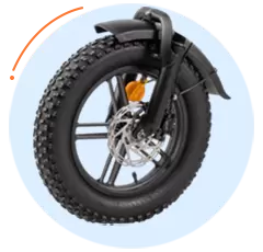 Populaire e-bike met dikke banden