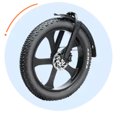 Populaire e-bike met dikke banden