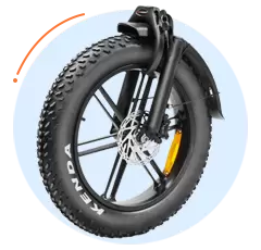 Populaire e-bike met dikke banden