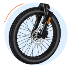 Populaire e-bike met dikke banden