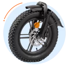 Populaire e-bike met dikke banden