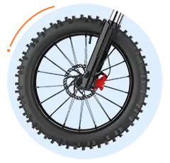 Populaire e-bike met dikke banden