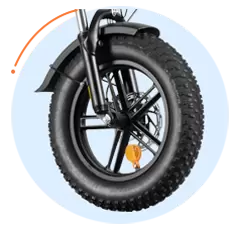 Populaire e-bike met dikke banden