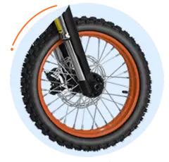 Populaire e-bike met dikke banden