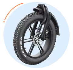 Populaire e-bike met dikke banden