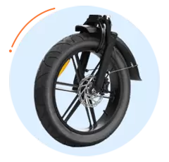 Populaire e-bike met dikke banden