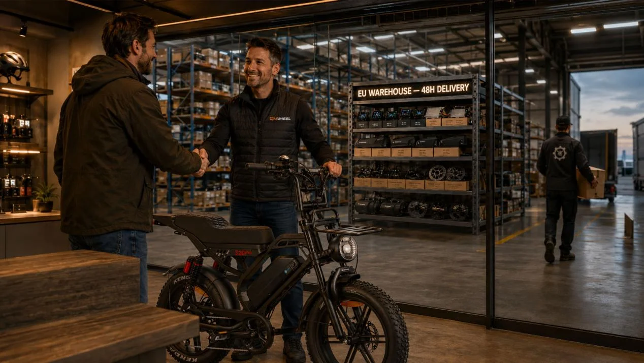 Service is geen belofte, het is een plank in ons Europese magazijn
