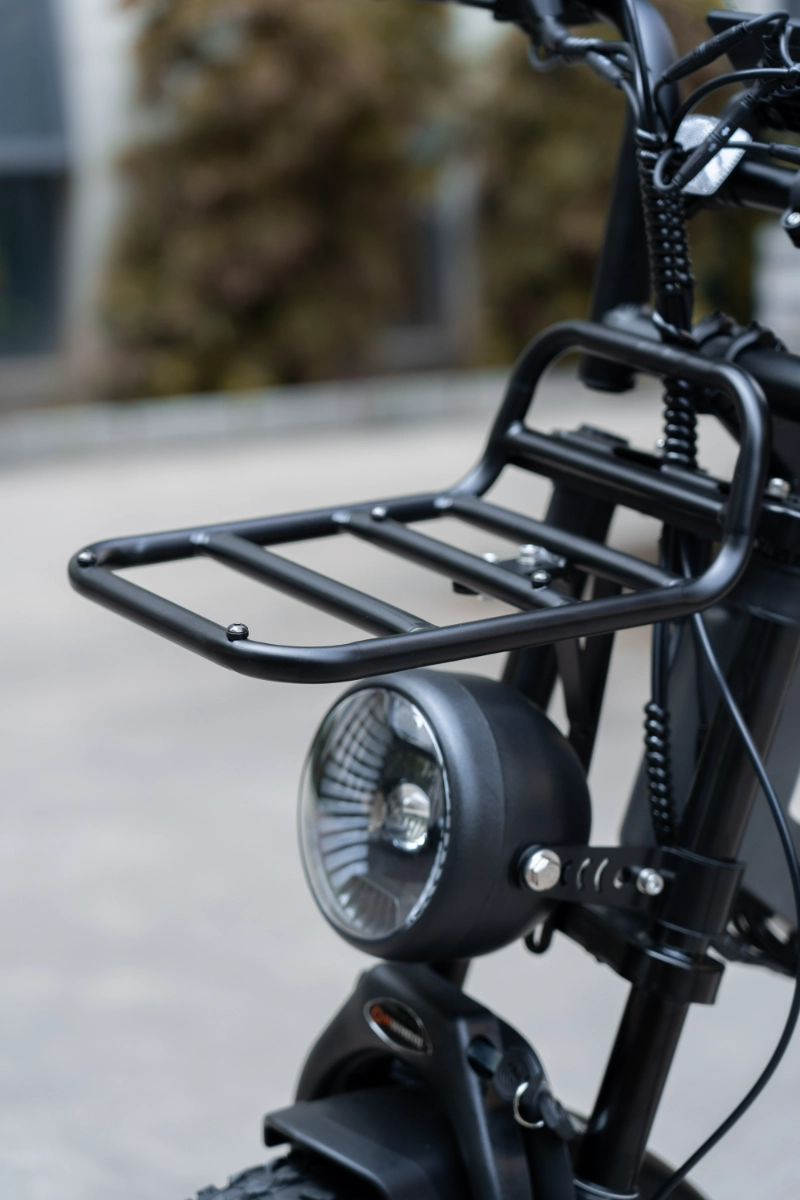 Ebike met dikke banden voor lange afstanden